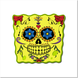 Spongebob Sugar Skull L Posters and Art